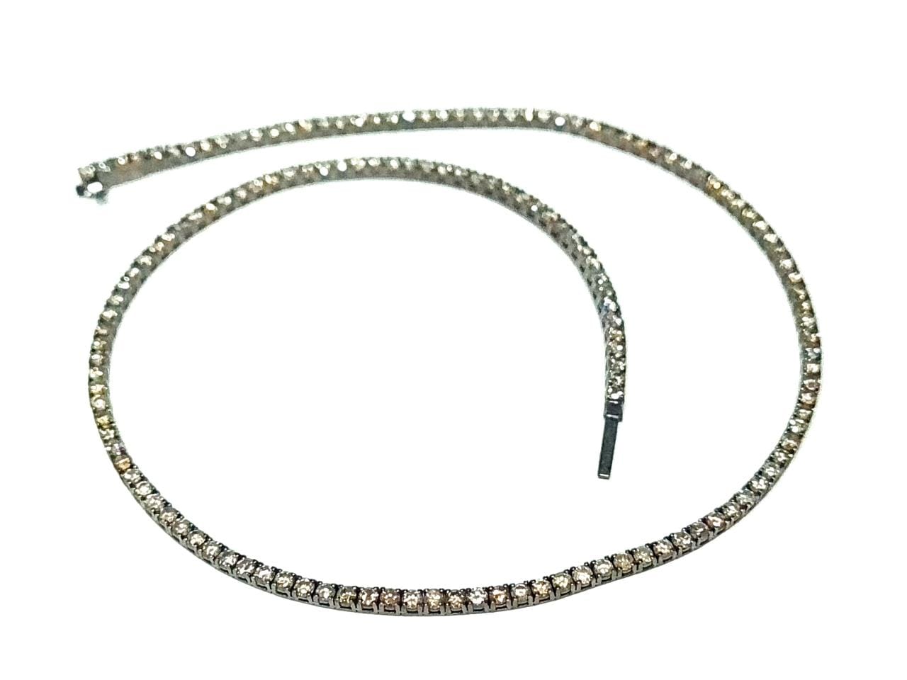 Colar Riviera em Ouro 18k com Diamante