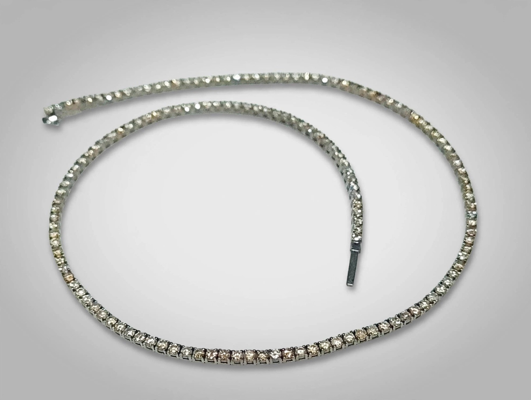 Colar Riviera em Ouro 18k com Diamante