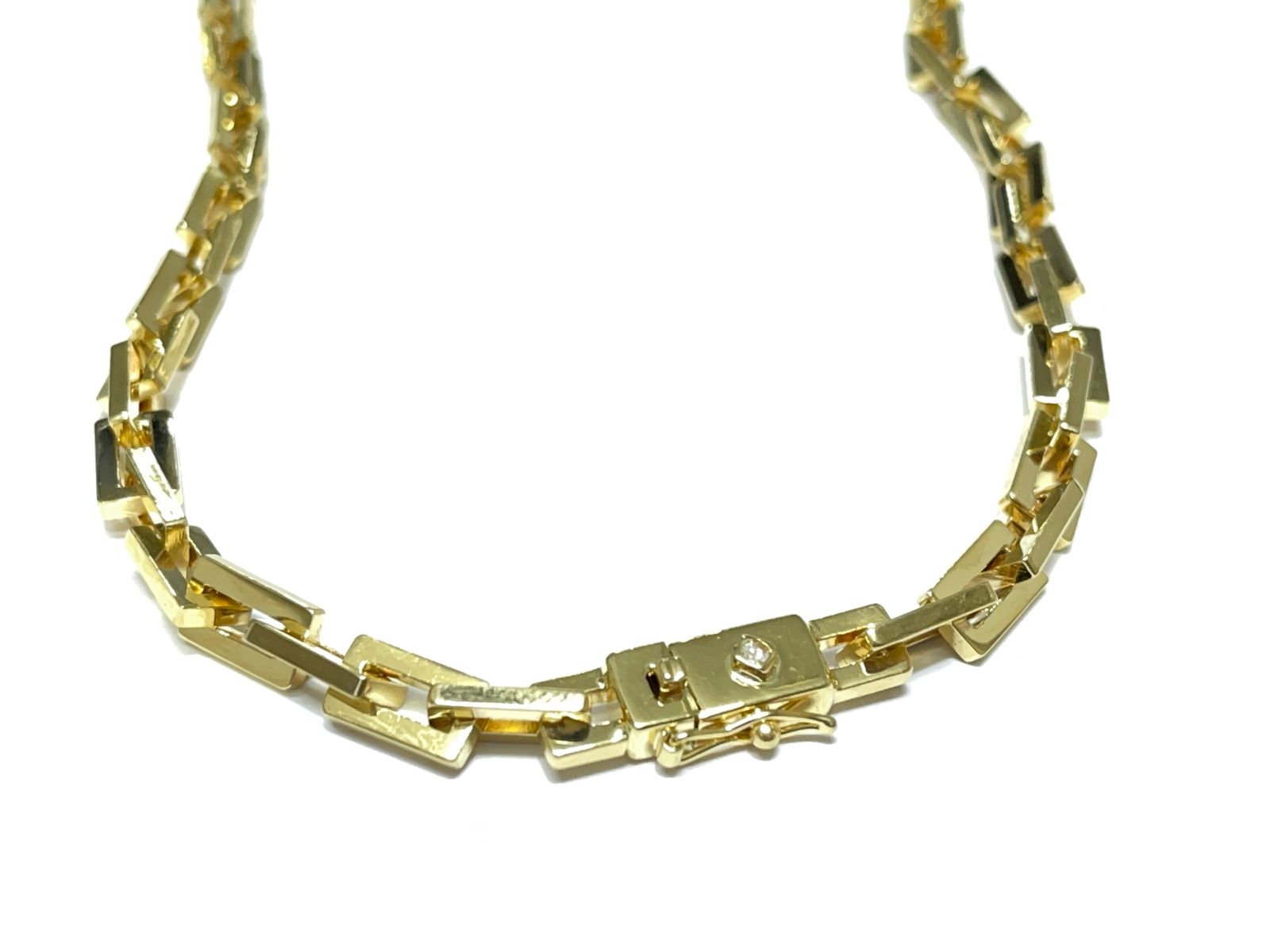 Corrente em Ouro Amarelo 18k com Diamante
