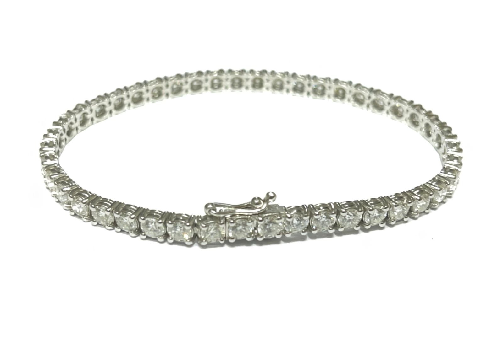 Pulseira em Ouro Branco 18k com Diamante
