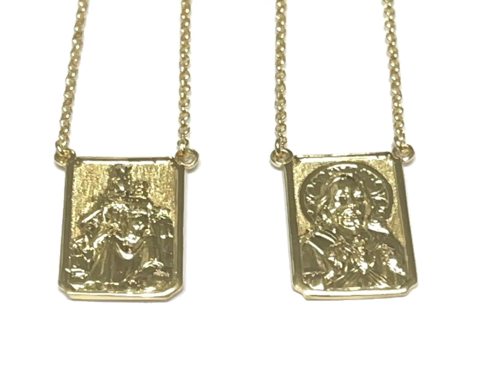 Escapulário em Ouro Amarelo 18k