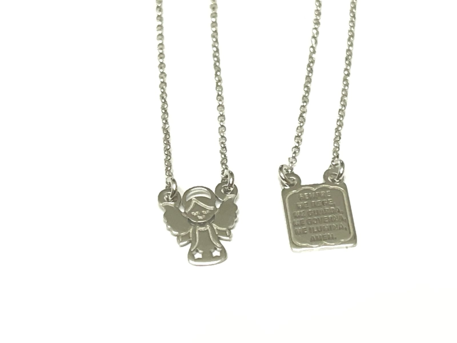 Escapulário em Ouro Branco 18k II